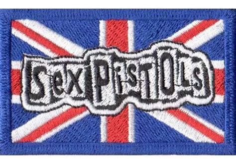 Patch Bordado Rock Bandeira Reino Unido Sex Pistols Dv80314