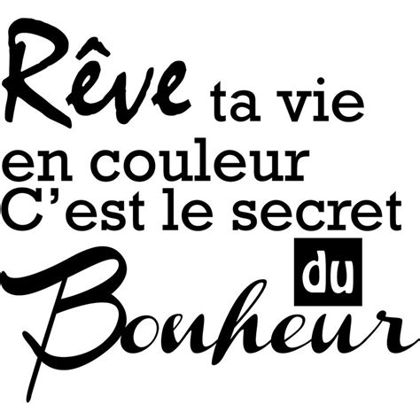 Sticker R Ve Ta Vie En Couleur Pas Cher Stickers Citations Discount