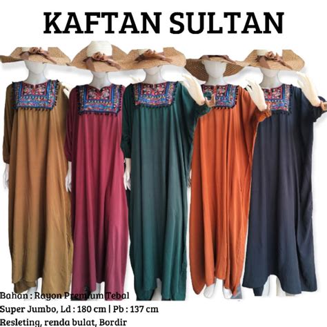 Jual Kaftan Premium Viral Bahan Rayon Premium Tebal Fit To Xxl