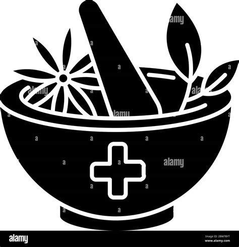 Ayurveda Black Glyph Icon Stock Vector Image Art Alamy