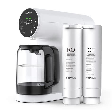 Ecoviva Countertop Reverse Osmosis Water Filtration System, Portable RO