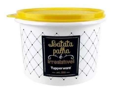 Tupper Caixa Linha Bistrô Pb Floral Tupperware Batata Palha