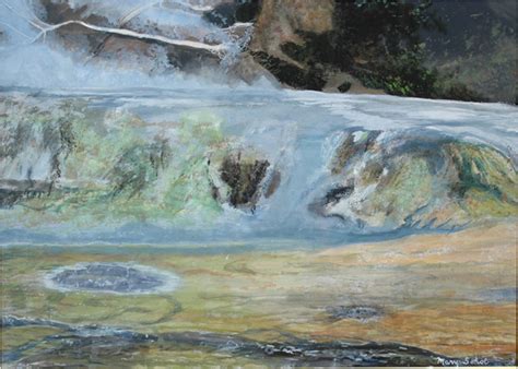 Trilevel Hot Springs Acrylic By Mary Sokol Size 20in X 28in Price 250 Fredericksburg