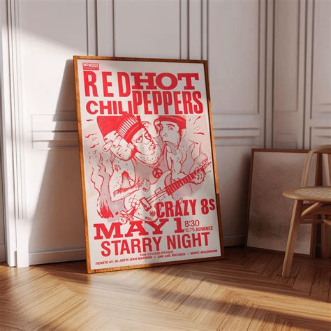 Red Hot Chili Peppers Poster Concert Poster Album Poster Print Album Cover Poster Rock Music