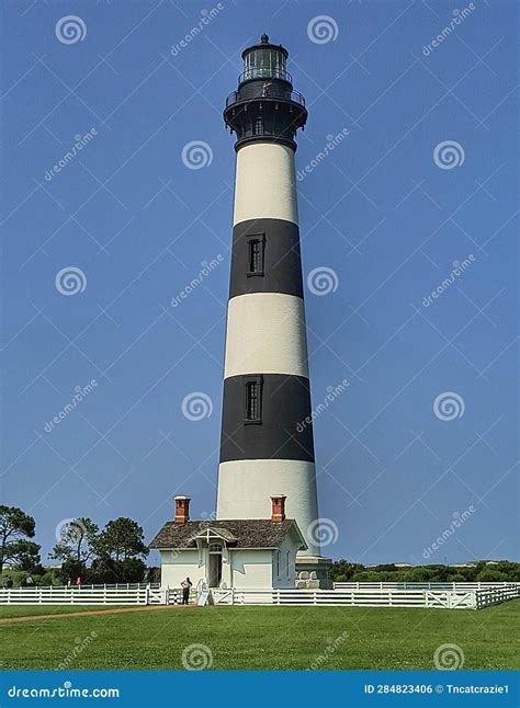 Bodie Island Lighthouses Outer Banks North Carolina Stock Photo - Image