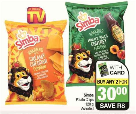 Simba Potato Chips G Assorted Offer At Spar