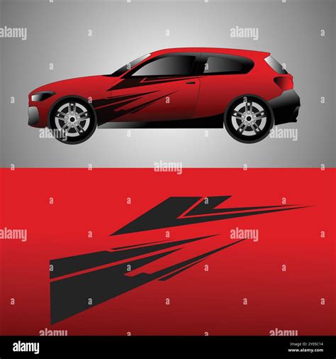 Car Wrap Decal Design Vector Vinyl Car Decals Modern Car Decals Stock