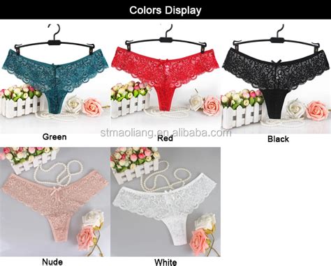 Women S Sexy Thongs Bikini Underwear Lingerie Panty G String Full Lace Transparent Hipster