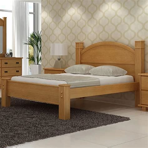 Cama de Casal Itália Madeira Maciça Bedroom BIANO