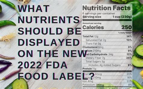 Nutrition Facts Label Size Requirements Labelcalc