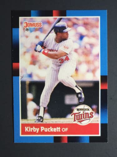 1988 Donruss Baseball 368 Kirby Puckett Minnesota Twins NRMT MINT EBay