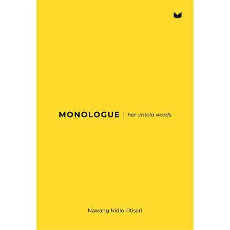 Jual Novel MONOLOGUE HILANG Cover 2023 Nawang Nidlo Titisari