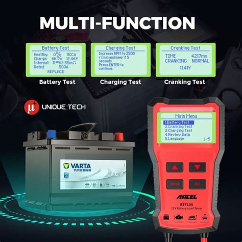 Jual ANCEL BST100 CAR BATTERY TESTER 12V 30 - 220Ah LOAD CHARGING ...
