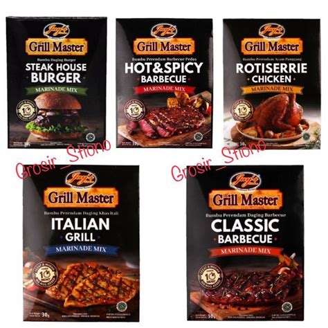 Jual Jays Grill Master 30g Steak House Burger Hot Spicy Classic Barbecue Rotiserrie Chicken