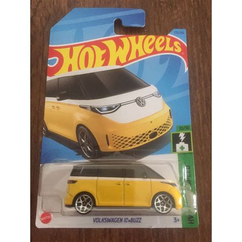 Hot Wheels Volkswagen Id Buzz Amarelo Cartela Longa Lacrado Shopee Brasil