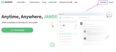 downloading jandi app