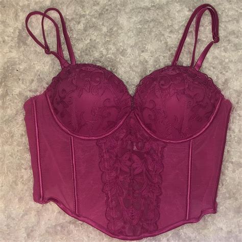 Hot Pink Corset Top 36b Cup Depop
