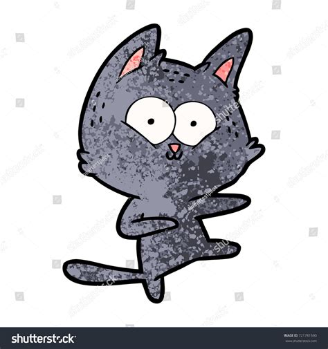 Cartoon Cat Dancing Stock Vector (Royalty Free) 721781590 | Shutterstock