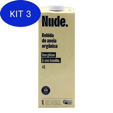 Kit Bebida De Aveia Organico Baunilha Nude L Bebida Vegetal Magazine Luiza