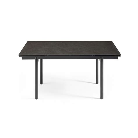 Table Extensible Cm C Ramique Gris Fonc Pieds Droits Uta