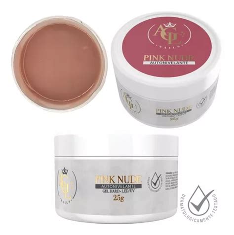 Agl Nails Pink Nude Hard G Gel Para Unhas Manicure Led Uv Parcelamento Sem Juros