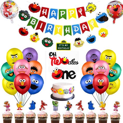 Buy Sesame Street Birthday Party Supplies 61pcs Sesame Theme Party