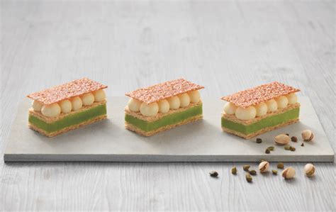 Mille feuille à la pistache et à la vanille Bourbon Condifa