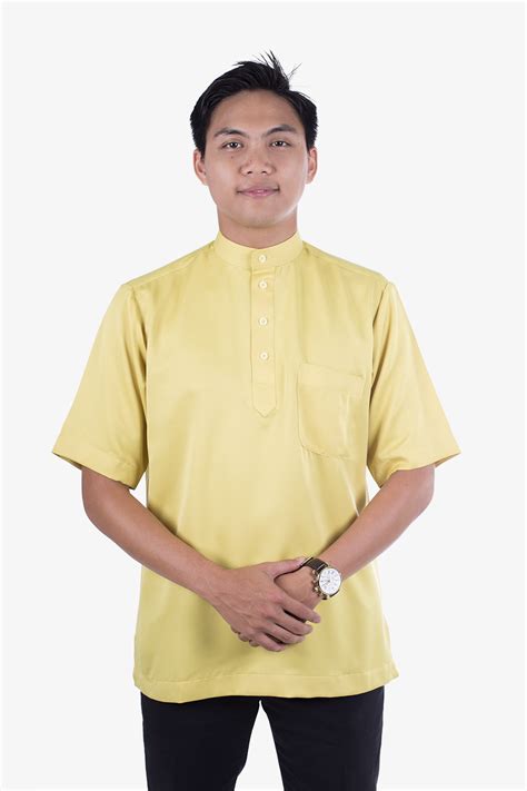 Baju Melayu Lengan Pendek Bmpk03 Maroz