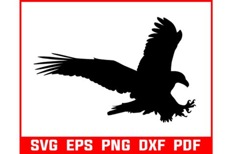 Flying Eagle Silhouette Svg Graphic By Fashionzonecreations · Creative Fabrica