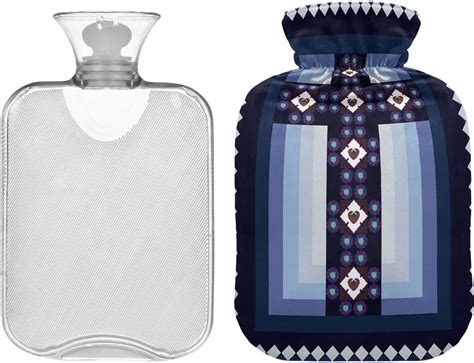 Cross Hot Water Bottle Xl Liter Heat Up Rubber Cold Pack With Cover Portable Reusable