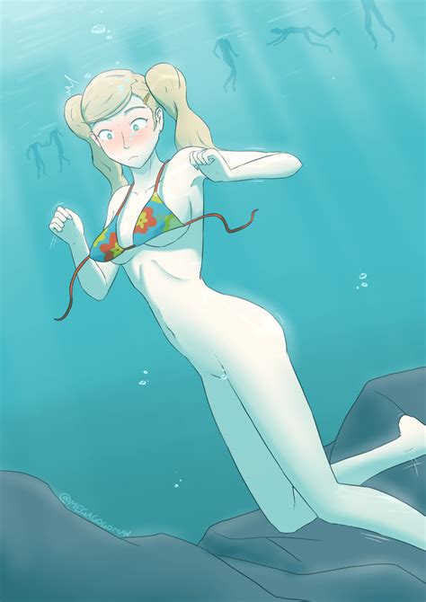 Hentai Busty 1girl 1girl 1girl Ann Takamaki Atlus Bikini Bikini Top