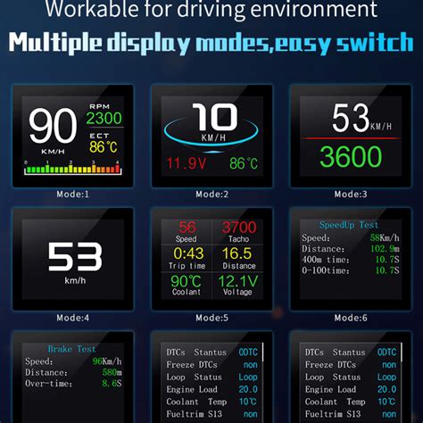 P10 Car HUD Head-Up Display OBD2 Digital Speedometer - Posbox