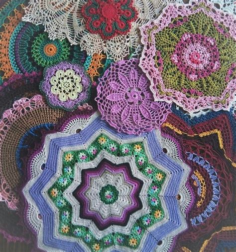 #салфетки #вязаная #салфетка #крючком #разноцветная #круглая #crochet # ...