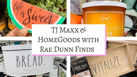 Shop With Me At Tj Maxx And Homegoods With Rae Dunn Finds Home Decor