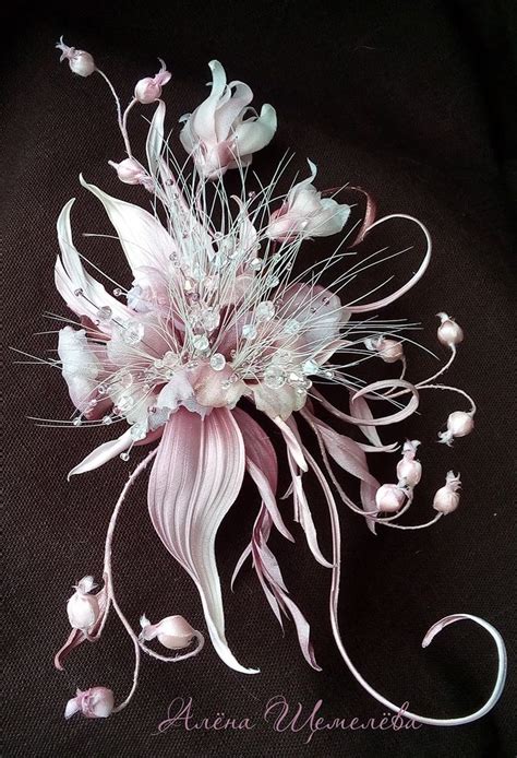 орхидея Орабелла | Изготовление цветов из ткани, Шёлковые цветы ...