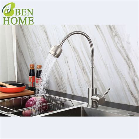 Ss Brushed Hot Kitchen Faucet With Shower Head Sprayer Kitchen Faucet Shower Head And