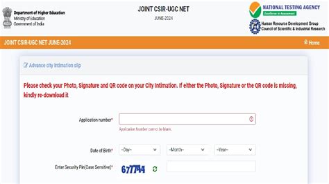 Csir Ugc Net City Intimation Slip Out At Csirnet Nta Ac In Check