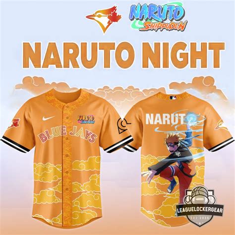 Toronto Blue Jays Naruto Shippuden Naruto Night Baseball Jersey