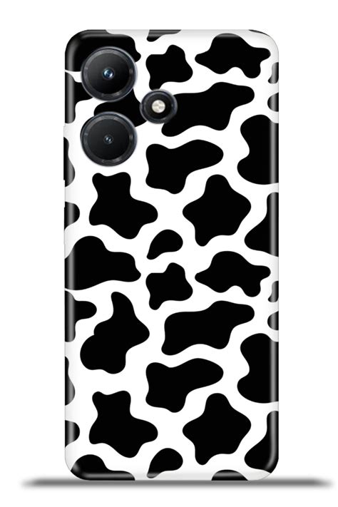 INFINIX HOT i Kapak HD Renkli Dizayn Silikon Kılıf Kamera Koruma Cow Blackwhite Fiyatı