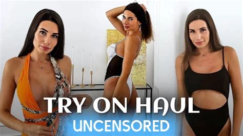 Nude Try On Haul Transparent Lingerie And Clothes By Hot Brunette Cleo Patrice Xhamster