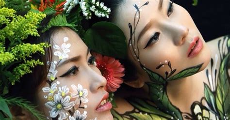 Cận cảnh quá trình xăm vẽ body painting của hot girl Hani Nguyễn