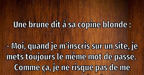 Une brune dit à sa copine blonde Blagues et les meilleures images drôles