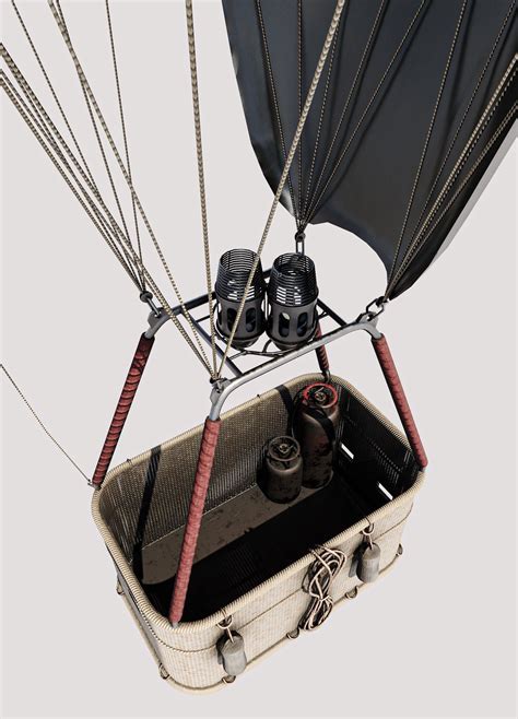 3D Model Hot Air Balloons VR AR Low Poly CGTrader