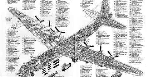 Convair B-36 Cutaway Drawing