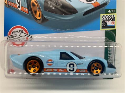 Buy Hot Wheels 67 Ford GT40 Mk IV Gulf Light Blue Retro Racers