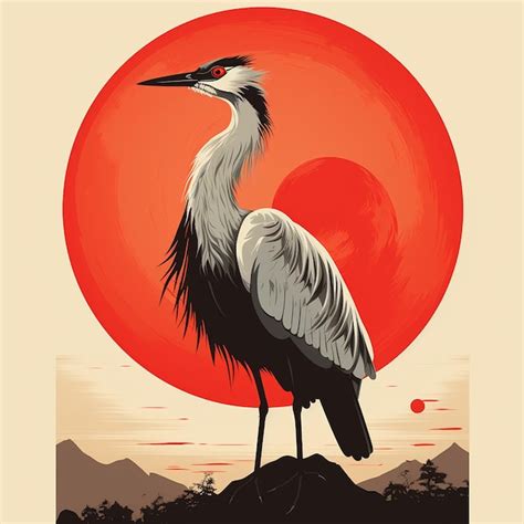 Premium Photo Bird Red Japan