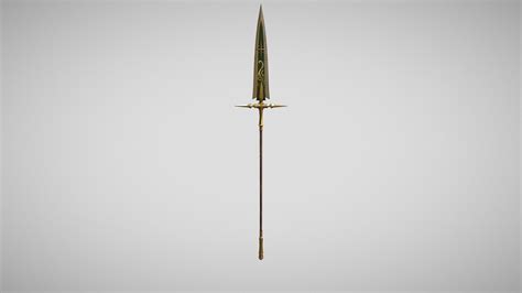 Azure Dragon Spear 3d Model By Yves Felix Yvesfelix 19859eb