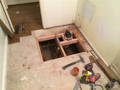 how to install subfloor in bathroom