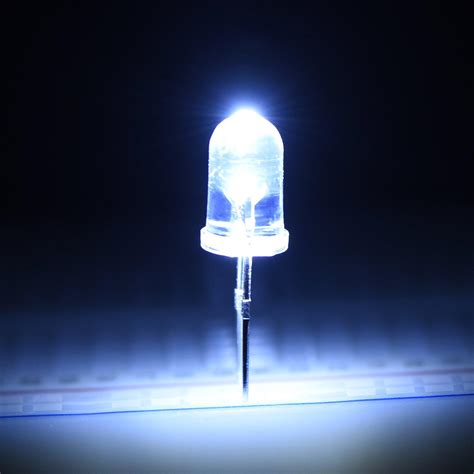 Pieces Clear Led Light Emitting Diodes Bulb Led Lamp Mm White