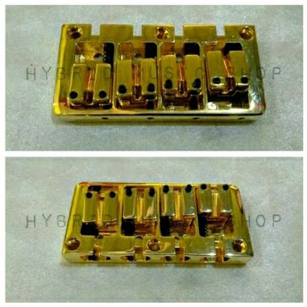 Jual Bridge Bass Accu Cast Gold Senar 4 Strings Tremolo Bass Warna Emas